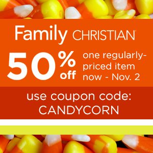 50% off one regularly-priced item at Family Christian