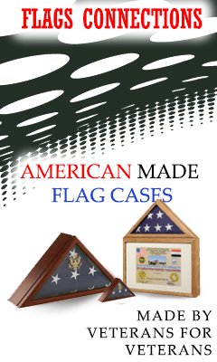 American Flags, and flag cases 