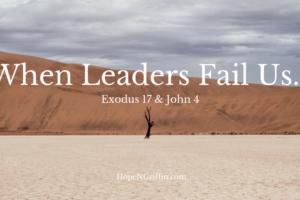 When Leaders Fail Us…